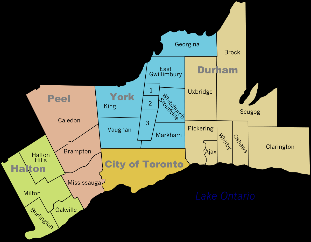 Greater Toronto Map