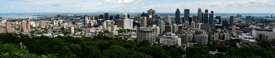 Downtown Montreal, view from the above